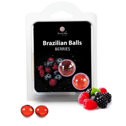 Secretplay Cosmetic SECRETPLAY - 2 BRAZILIAN BALLS BERRIES