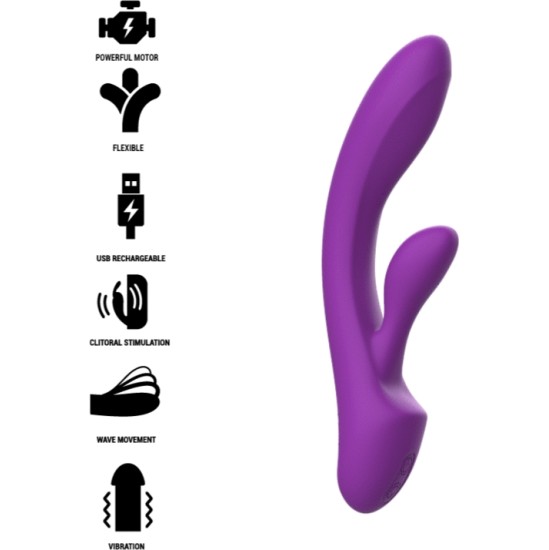 Intense Fun INTENSE - ВИБРАТОР LUIGI RABBIT SILICONE violets