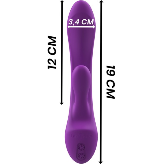 Intense Fun Vibrators ar klitora stimulātoru violets