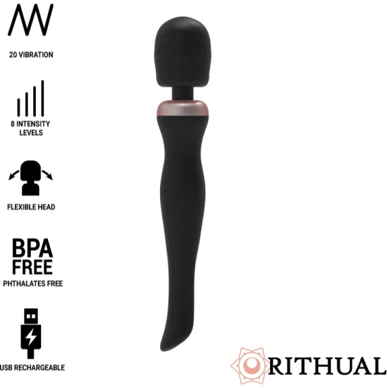 Rithual AKASHA WAND RECHARGEABLE 2.0 melns