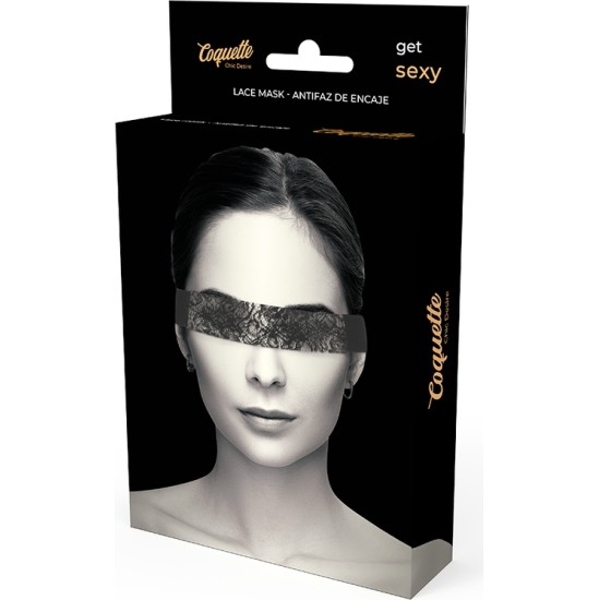 Coquette Accessories COQUETTE CHIC SOOV - MUST PITSI MASK PAELDIGA