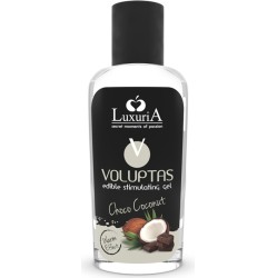 Intimateline Luxuria LUXURIA VOLUPTAS PĀRTIKAS MASĀŽAS GELS SILDOŠS EFEKTS - KOKONSRIEKSTS UN KRĒMS 100 ML