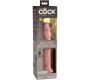 King Cock ELITE — REĀLISTS DILDO VIBRATORS UN SILIKONA TĀLVADĪBAS PULTS 23 CM