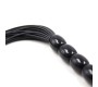 Ohmama Fetish RIBBED SILICONE HANDLE FLOGGER 22 CM