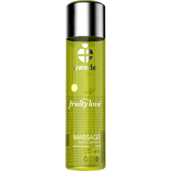 Swede FRUITY LOVE WARMING EFFECT MASSAGE OIL VANILLA AND GOLD PEAR 120 ML