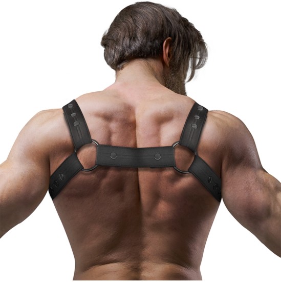 Fetish Submissive Attitude ADJUSTABLE NEOPRENE CHEST SPORTS HARNESS FOR MEN