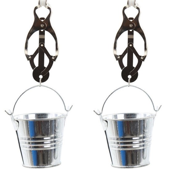 Ohmama Fetish NIPPLE CLAMPS WITH BUCKETS