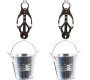 Ohmama Fetish NIPPLE CLAMPS WITH BUCKETS