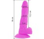 Diversia LANKSUS VIBRAVIMAS Dildo 18 CM - violets