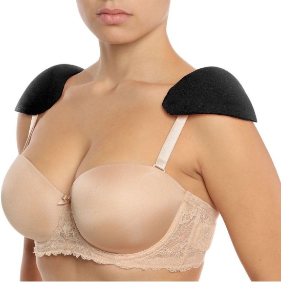 Bye Bra - Accessories BYE-BRA AKSESUĀRI — PLECU KURŠU UZLABOJUMI, MELNAIS SILUETS