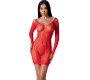 Passion Woman Bodystockings PASSION - BS101 RED BODYSTOCKING VIENAS DYDIS