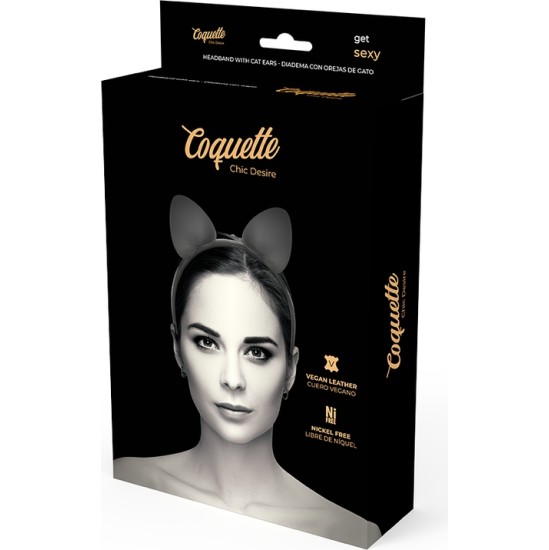 Coquette Accessories COQUETTE CHIC DESIRE - GALVUVĖS JUOSTELĖ SU KATINĖS AUSIS