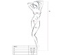 Passion Woman Bodystockings PASSION WOMAN BS031 BODYSSTOCKING BLACK VIENAS DYDIS