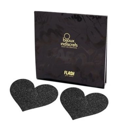 Bijoux Flash Collection BIJOUX PEZONERAS FLASH BLACK HEART