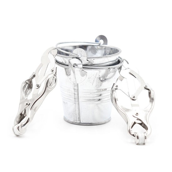 Ohmama Fetish NIPPLE CLAMPS WITH BUCKETS