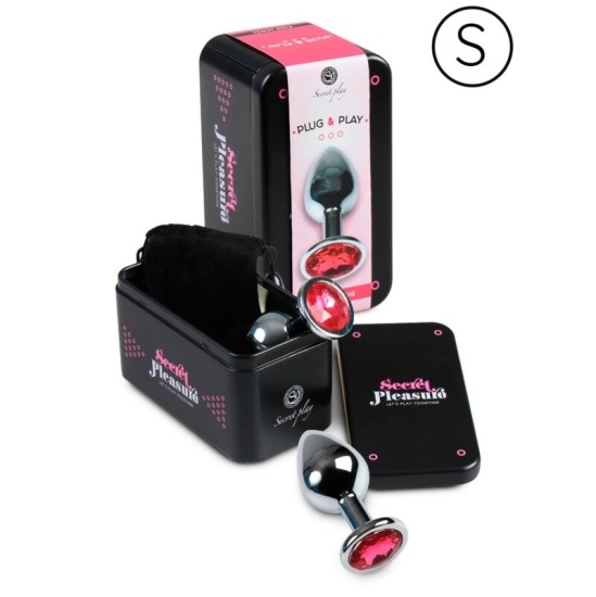 Secretplay Toys SECRETPLAY - PLUG ANAL ALUMINUM FUCHSIA 7 CM