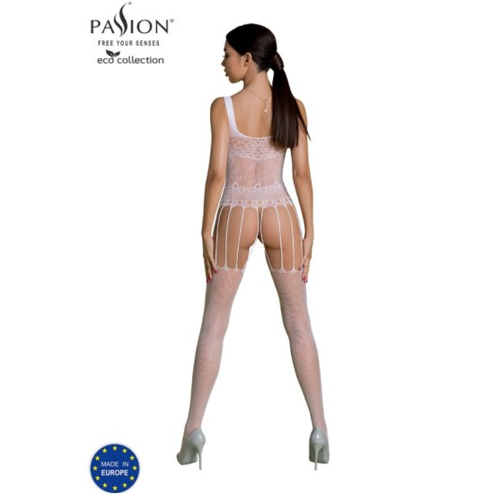 Passion Woman Bodystockings PASSION - ECO COLLECTION BODYSTOCKING ECO BS001 WHITE