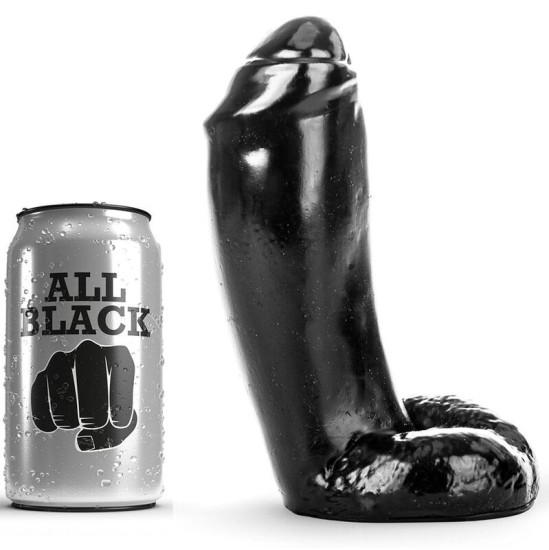 All Black DILDO REĀLISTS 18 CM