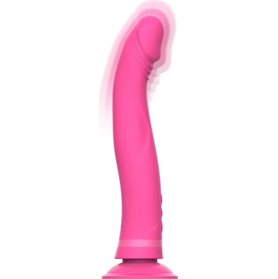 Intense Fun INTENSE™ – MICHELANGELO DILDO VIBRATORIAUS SILIKONINĖ ROŽINĖ