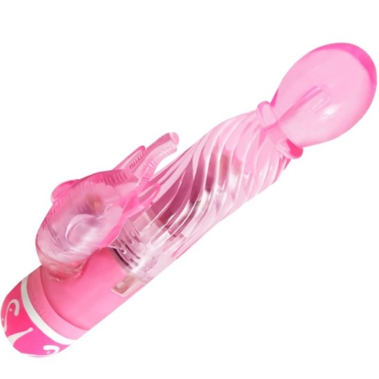 Baile Vibrators ar klitora stimulātoru rozā