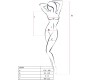 Passion Woman Bodystockings PASSION - BS094 BLACK BODYSTOCKING VIENAS DYDIS