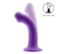 Action Bouncy Liquid Silikona Dildo Hiper Flexible 6,5 - 16,5 cm Izmērs S Purpurs