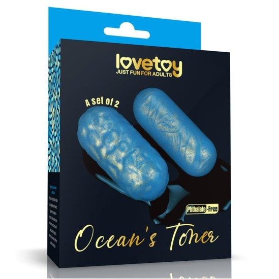 Lovetoy Набор шариков Кегеля с тонером Oceans, 2 шт.