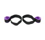 Bondage Play Wrist to Upper Leg Cuff Set Adjustable Purple