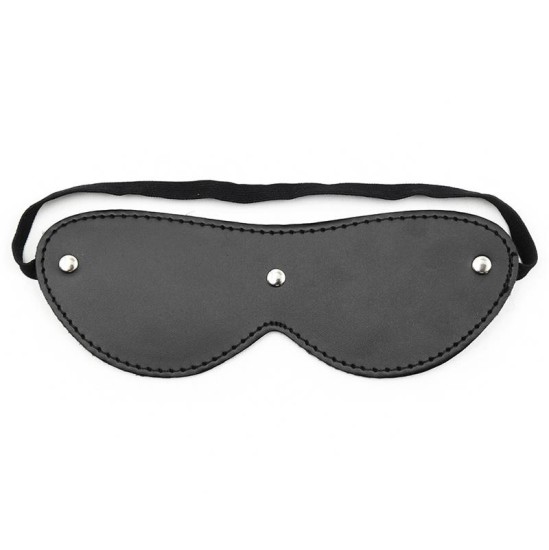 Latetobed Bdsm Line Fur Blindfold with 3 Rivets