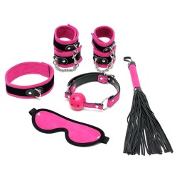 Bondage Play Rimba Complete Restraint Set 6 Pieces Rozā