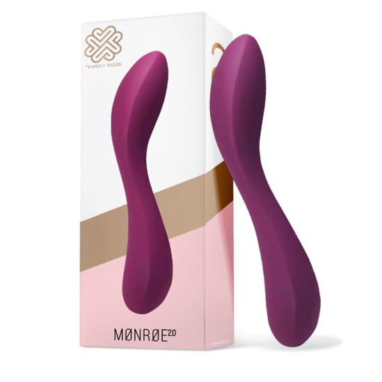 Engily Ross Monroe 2.0 Vibe Injected Liquid Silicone USB Purple