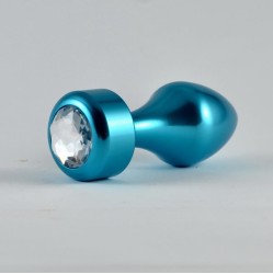 Lovetoy Butt Plug Blue Rosebud with Jewel