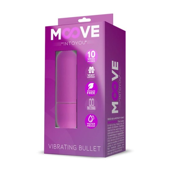 Moove Vibrating Bullet 10 Speeds Purple