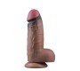 Lovetoy Dildo dviejų sluoksnių silikonas XXL 9.5