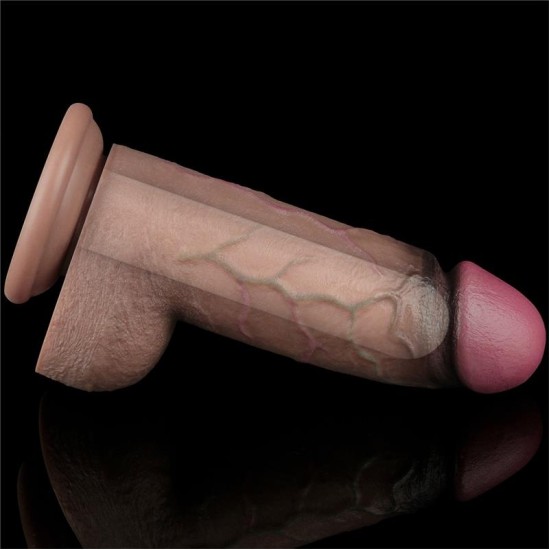 Lovetoy Dildo Dual Layered Silicone XXL 9.5