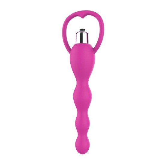 A-Gusto Anal Chain with Vibration Pink