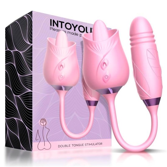 Intoyou Martinella Double Tongue Cliris Stimulator and Thrusting Egg