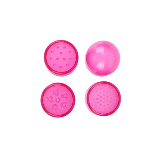 Chisa mini massager with 3 heads Pink