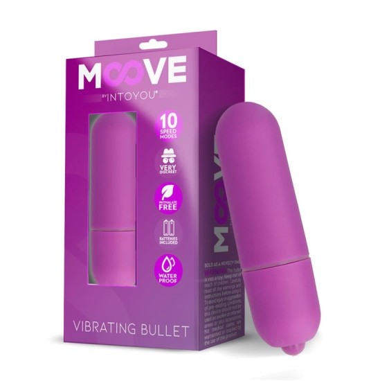 Moove Vibrating Bullet 10 Speeds Purple