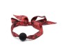 Latetobed Bdsm Line Silicone Ball Gag Red/Black