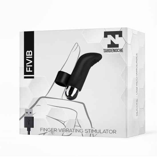 Tardenoche Fivib Finger Vibrating Stimulator USB Silicone Black