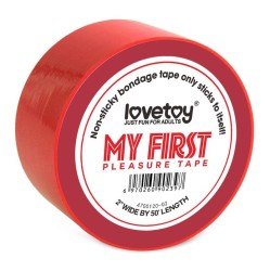Lovetoy Bondage Tape Nelipīga Sarkana