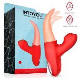Intoyou Dubultais stimulators Trakā mēle un pulsācija