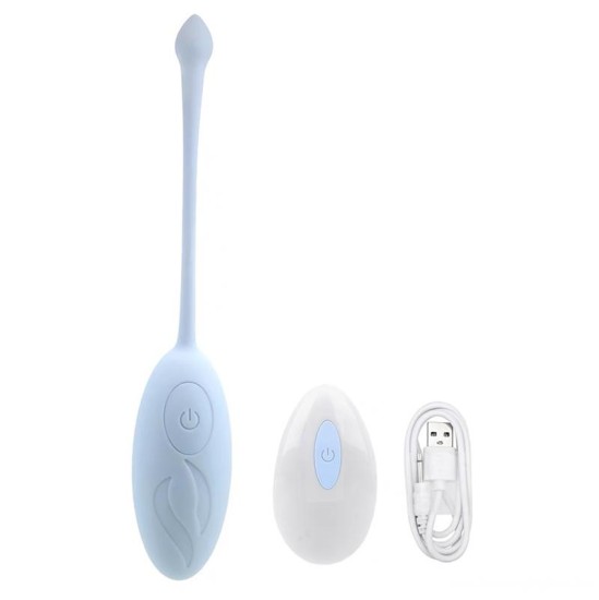 A-Gusto Vibrating Egg with Remote Control Blue