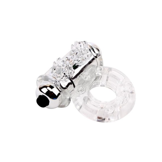 Chisa Vibrating Bull Ring-Clear