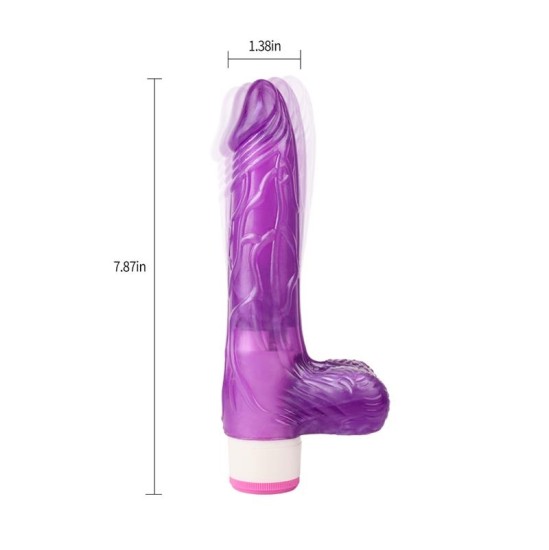 Chisa Multi-Speed Vibe Realistic Purple 20 cm