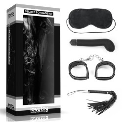 Lovetoy Bondage Kit Deluxe ar Vibrator Black