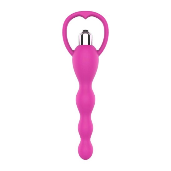 A-Gusto Anal Chain with Vibration Pink