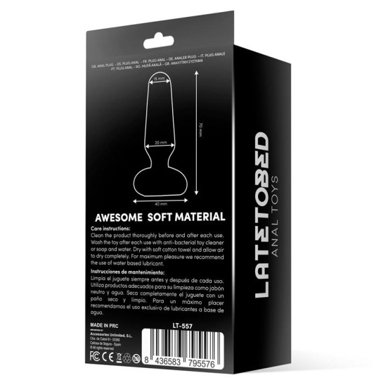 Latetobed Doon Silicone Butt Plug Black