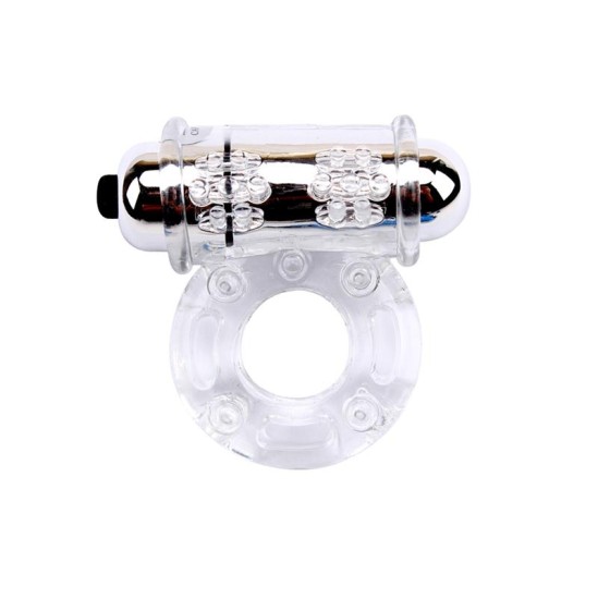 Chisa Vibrating Bull Ring-Clear